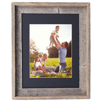 16X20 Rustic Black Picture Frame With Plexiglass Holder
