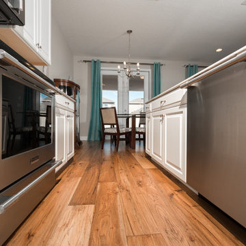 Hickory Champagne Wood Flooring - Kitchen - 2