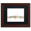 "Washington, DC Skyline Sheet Music II" Framed Canvas Art by Michael Tompsett