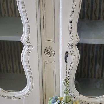 Early 19th Century Petite Painted Country French Cupboard