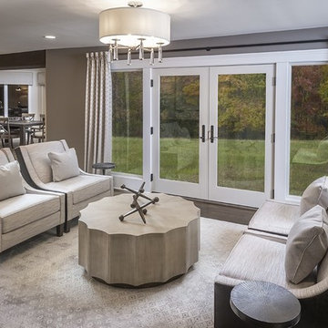 Mullica Hill, NJ: Transitional Kitchen & Living Space