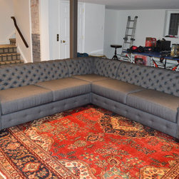 Sectional Sofa Tufted Back - Sectional Sofas