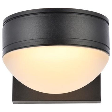Living District LDOD4014BK Raine Integrated LED wall sconce in black
