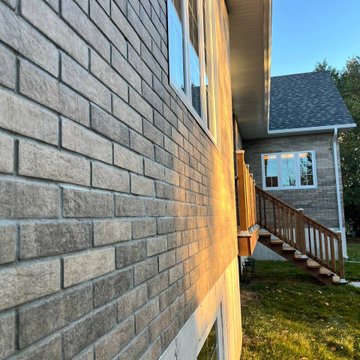 Facade installation project in Georgina, ON