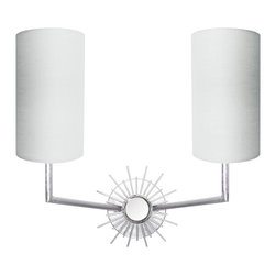 Worlds Away Brooke Silver Sconce - Wall Sconces