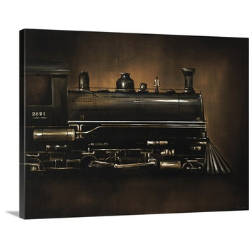 Steam Engine Wrapped Canvas Art Print, 16"x12"x1.5"