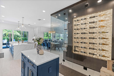Minimalist wine cellar photo in Other