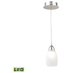 ELK Group - Buro 1 Light LED Pendant - Chrome - The contemporary style of Buro 1 Light LED Pendant lovingly crafted by Alico creates a warm and inviting environment. With a chrome and satin nickel finish and complementary eye-catching colors color, this pendant will become the centerpiece of the room.