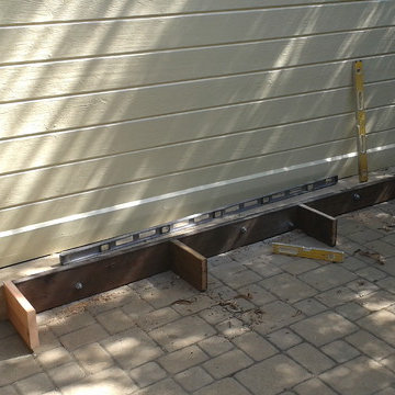 Custom redwood bamboo planter box