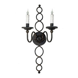 SC-147 Custom Hand Made Iron Sconce - Wall Sconces