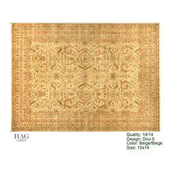 H.A.G. Hand Knotted Carpet 14/14 Quality Beige/Beige - Rugs