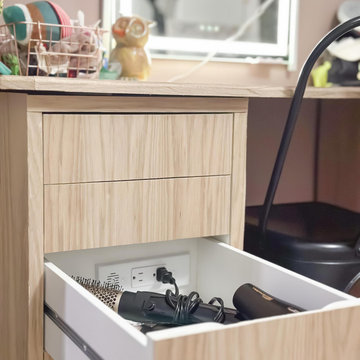 Bathroom Vanity In-Drawer Outlets | Powered Styling & Organizing Solutions