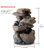 Alpine Tiered Rock Tabletop Fountain With LED Lights, 11" Tall