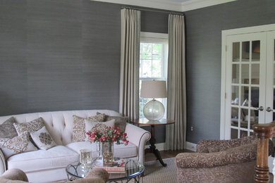Living room - transitional living room idea in New York