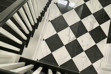 Example of a classic staircase design in New York