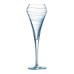 Chef & Sommelier Arabesque Cut Flutes Set of Four - Wine Glasses