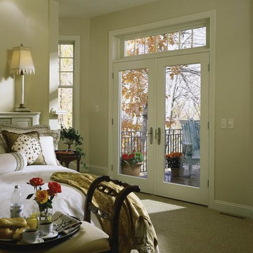 Pella® Architect Series® wood hinged patio doors open you up to beautiful views