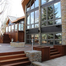 Deck stairs side boxes