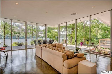 Living room - modern living room idea in Birmingham