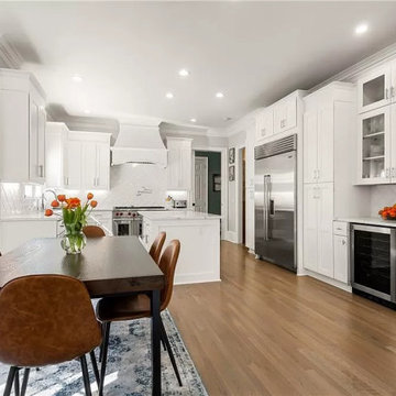 Clean Lines, Classic Hues: A White Kitchen Delight