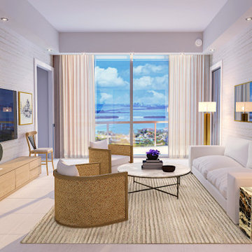 Portofino Tower Living Room Remodel – South of Fifth