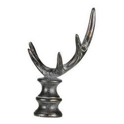 Cal Lighting Brown Deer Antler Resin Lamp Finial - Lighting Hardware