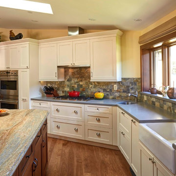 Kitchen with wine storage