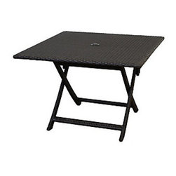 North Cape 42" Square Villa Folding Table - Outdoor Dining Tables