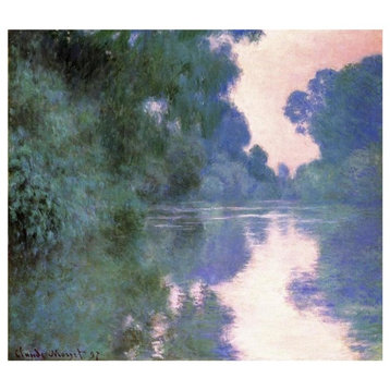 "Branch Of The Seine Near Giverny 2 1897" Paper Print by Claude Monet, 18"x16"