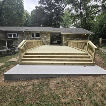 Huntingdon Valley PA Pressure Treated Lumber Demo & Rebuild