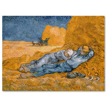 Van Gogh 'Rest From Work' Canvas Art, 19 x 14