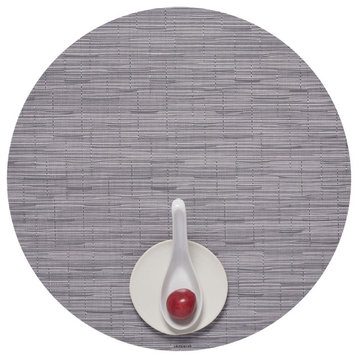Bamboo Table Mat Round, Fog