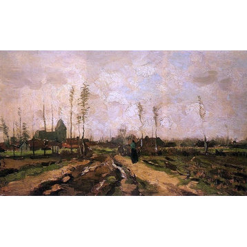 Vincent Van Gogh Landscape With Church and Farms Wall Decal