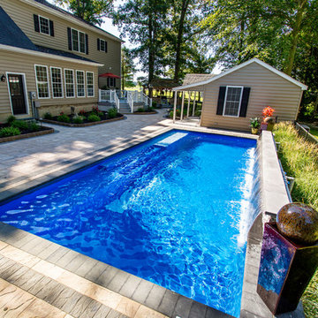 Delaware Swimming Pool and Waterfall