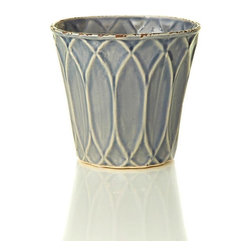 French Market 16602 7" Ceramic Glazed Flower Pot - Indoor Pots And Planters