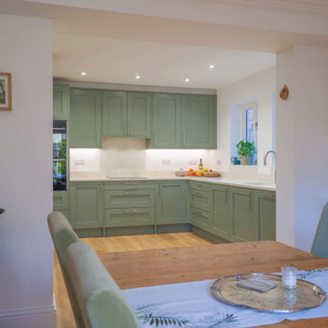 Green Shaker Kitchen in Mickleover