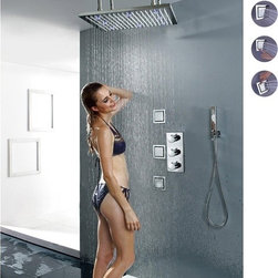 Fontana Shower System Thermostatic Shower Head Body Massage Spray - Showerheads And Body Sprays