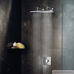 Mint 400 X 200mm Double Wall Mount Rainhead - Shower Head Parts