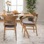 Helen Mid Century Dining Chair, Dark Gray/Oak, Set of 2