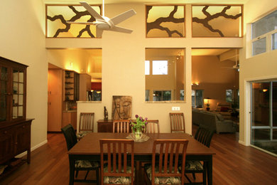 Transitional dining room photo in Sacramento