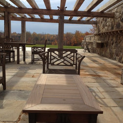 Poolside IPE Factory Cart conversion - Coffee Tables