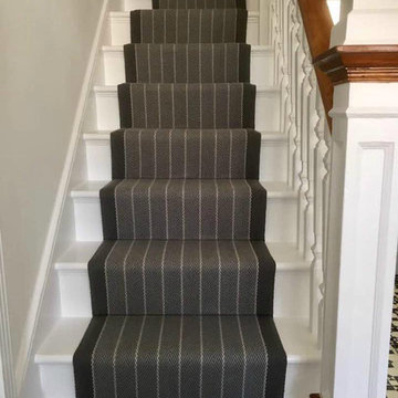Roger Oates Stair Runner in Dart Pigeon