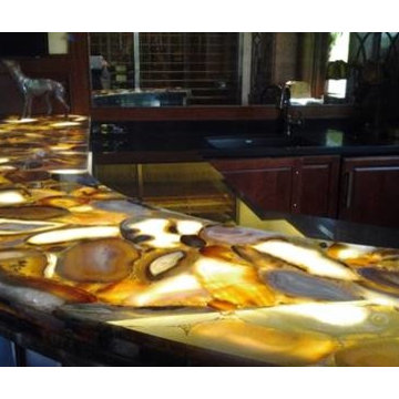 Natural Agate Counter Top-Aura Semi Precious Stone
