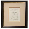 Pablo Picasso, "Pour Roby," Framed Etching