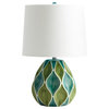 Cyan Design Glenwick Green & White Table Lamp