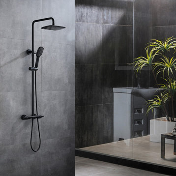 Luxury Thermostatic Complete Shower System With Rough-In Valve