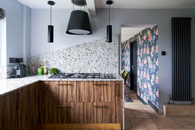 Inspiration for a large contemporary kitchen in Wiltshire.