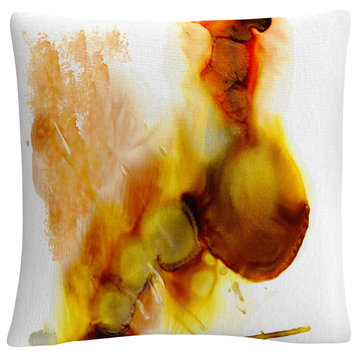 Abstract Number 15 Streaks Splatter By Masters Fine Art Decorative Pillow