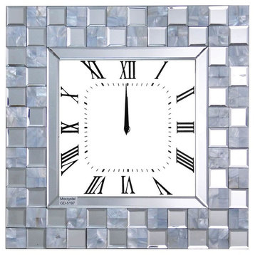 Acme Wall Clock in Mirrored Finish 97398