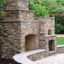 outdoor fireplace